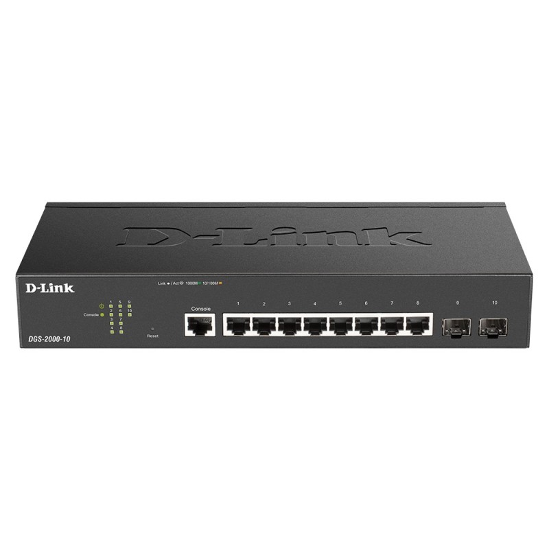 DGS 2000-10 - Switch - L3 - managed - 8 x 10/100/1000 + 2 x Fast Ethernet/Gig...